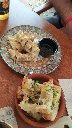 Gyozas at Amarre Marina in Barcelona