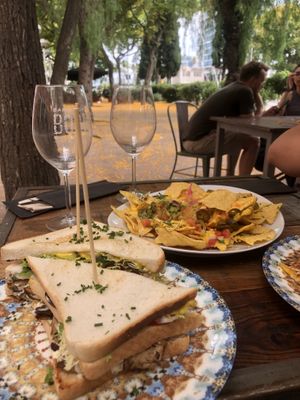 Club Sandwich & Nachos  at Amarre Marina in Barcelona