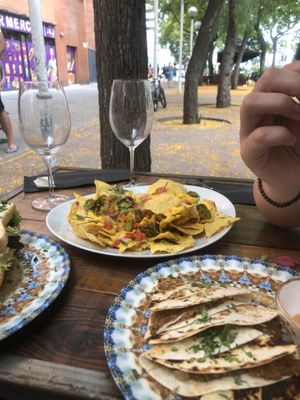 Quesadillas  at Amarre Marina in Barcelona
