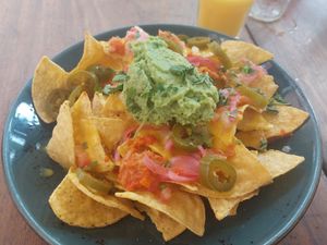 Nachos at Amarre Marina in Barcelona