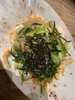 Seaweed salat  ...  at Amarre Marina in Barcelona