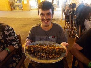 Yummi ....  safe the fish... try vegan sushi its amazing !!! at Amarre Marina in Barcelona