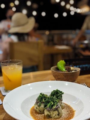 Vegan tamalites at Metxcalli in Oaxaca