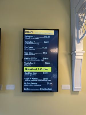 Menu at Sweet Vegan Bakes in Chicago