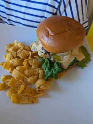 The best Burger at Sweet Vegan Bakes in Chicago