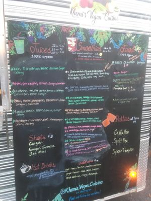 Menu at Khemis Vegan Cuisine in Bridgeport