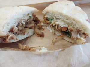 vegan philly at Scratch - Deli & Bakery in Estes Park