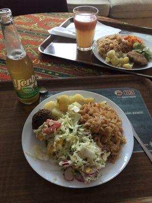 Fresh juice and mate drink   at Vega in Warsaw