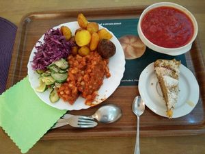 meal at Vega in Warsaw