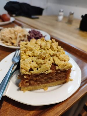 Apple cake - no sugar and yet so satisfying at Vega in Warsaw