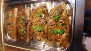 Naleśniki z mięsem sojowym at Vega in Warsaw