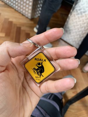 Lucky koala  at Aussie Coffee Ipanema in Rio De Janeiro