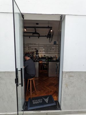 Entrance at Aussie Coffee Ipanema in Rio De Janeiro