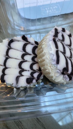 Lemon blueberry vegan cheesecake 🤤  at Lekker Eats in Myrtle Beach