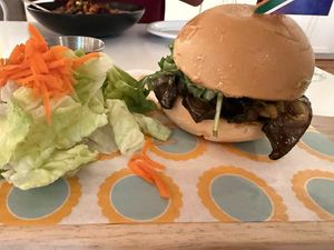 Lapo's Forage. Not on Ciabatta bun that menu shows, but delicious at Lekker Eats in Myrtle Beach