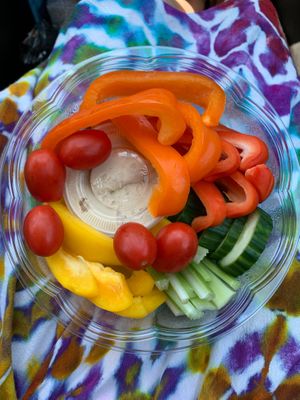 Hummus and veggies at Bountiful Bowls in Lewes