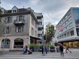 Outside at Runder Store in Visp