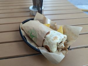 Burrito with planted.pulled at Runder Store in Visp