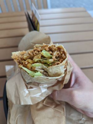 Burrito with planted.pulled at Runder Store in Visp