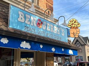 Ben & Jerry’s on Brown St - sign outside   at Ben & Jerry's in Dayton