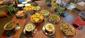 Salad buffet at Sandro in Helsinki