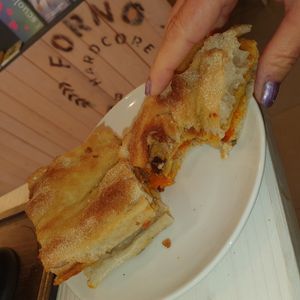Focaccia cecina at Forno Brisa - Via Castiglione in Bologna
