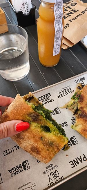 Melanzana sandwich at Forno Brisa - Via Castiglione in Bologna