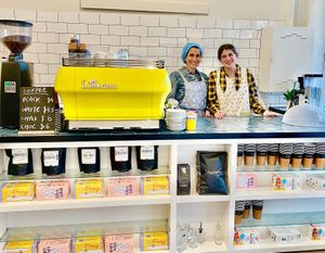 Us 🙏 at Ninna's Kitchen in Brighton