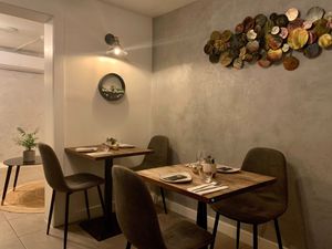 Seating downstairs  at Lebanese Please in Weybridge