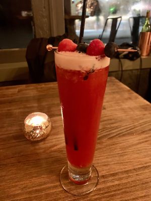 Three Berry Mocktail at Lebanese Please in Weybridge