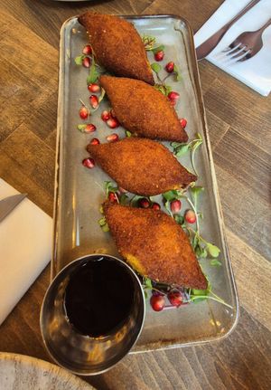 Pumpkin kibbeh at Lebanese Please in Weybridge