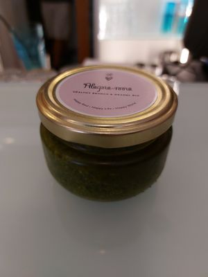 Pesto vegan caseiro at Alegre-me in Setubal