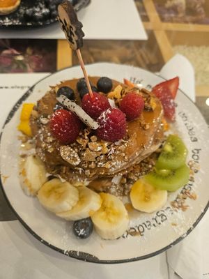 Vegan pancakes! at Alegre-me in Setubal