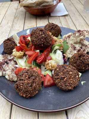 Falafel plate  at Habibi - Dar Za in Leuven