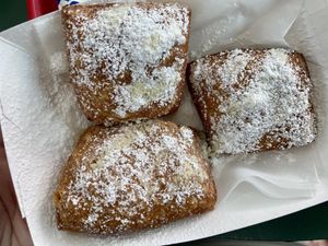 Vegan Beignets  at Meals From The Heart Cafe in New Orleans