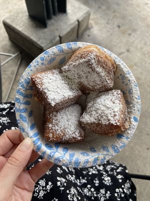 Vegan Beignets   at Meals From The Heart Cafe in New Orleans