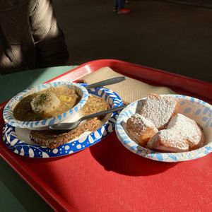 Red Beans & Rice, Vegan Beignets #Veganuary at Meals From The Heart Cafe in New Orleans