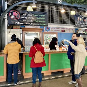 Meals From The Heart Cafe is a food stall located within the French Market. #Veganuary at Meals From The Heart Cafe in New Orleans