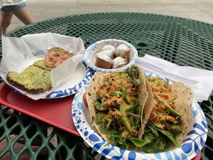 Krab tacos were so good!  at Meals From The Heart Cafe in New Orleans