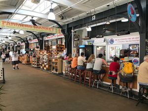Inside the French Market at Meals From The Heart Cafe in New Orleans