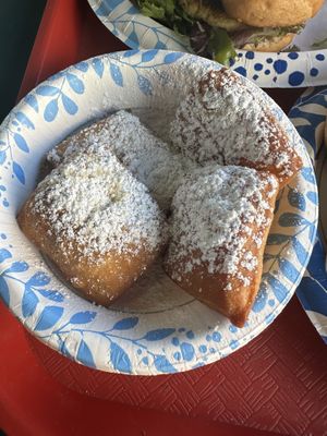 Beignets!  at Meals From The Heart Cafe in New Orleans