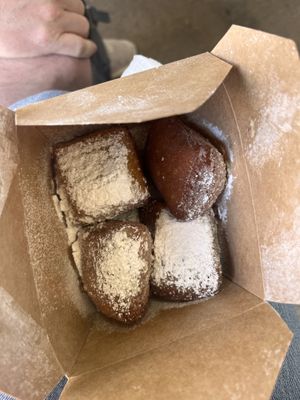Vegan beignets  at Meals From The Heart Cafe in New Orleans