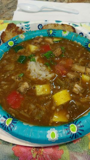Vegan Gumbo at Meals From The Heart Cafe in New Orleans
