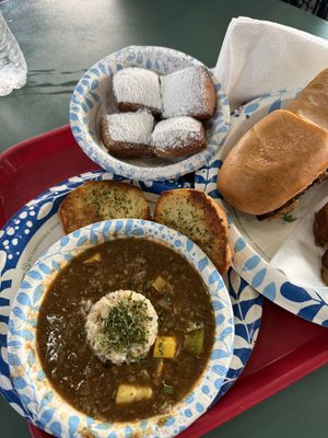 Vegan gumbo  at Meals From The Heart Cafe in New Orleans