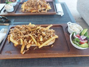 Jackfruit gyros at Steve's in Paphos