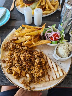 Jackfruit gyros at Steve's in Paphos
