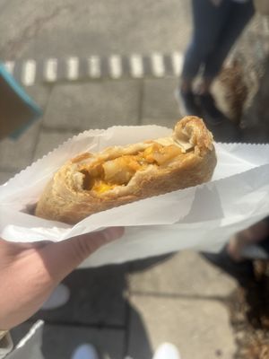 Red Thai curry pasty   at Losh's Pasties in Haverfordwest