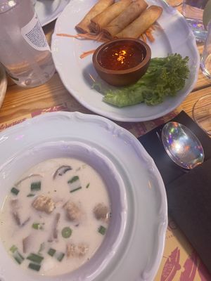 Spring rolls  at Dara Thai in Athens