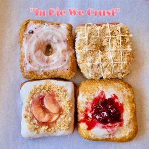 Berry Swirl
Apple Pie Crumble
Peach Crumble
Cherry Pie at Disco Donut in Las Vegas