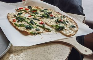 vegan Flammkuchen  at Aika in Friedrichshafen